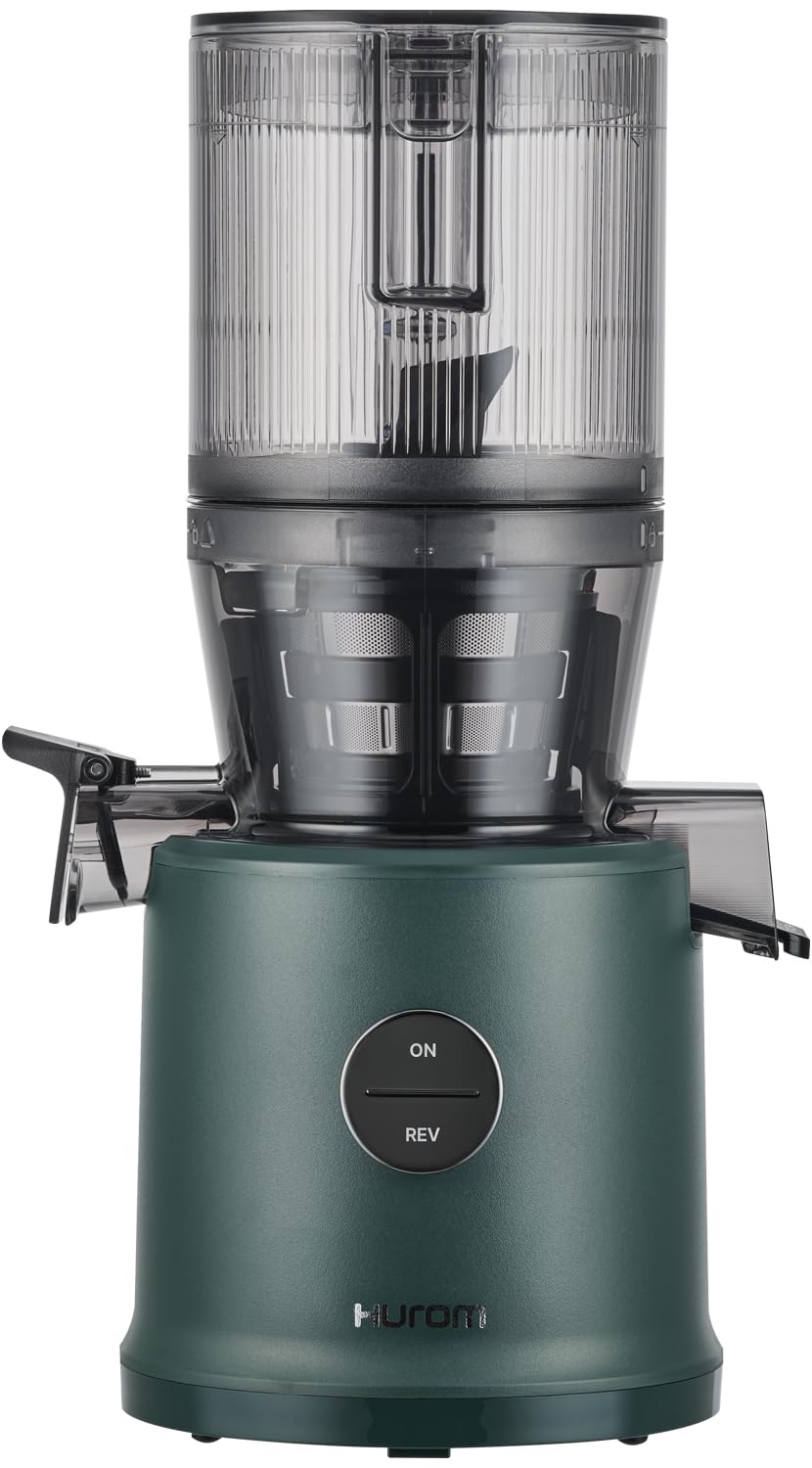 Hurom H80-ST Neuer Slow Juicer | Elektrische Kaltpresse | Entsafter für Gemüse & Obst | 2.2L Kapazität | Automatische Entsaftungsfunktion | BPA-frei | 15 Jahre Garantie | 200W | (Dunkelgrün)