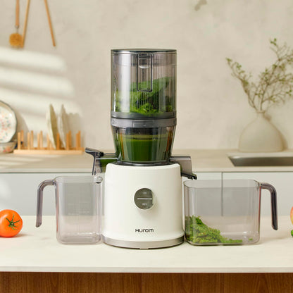 Hurom H80-ST Neuer Slow Juicer | Elektrische Kaltpresse | Entsafter für Gemüse & Obst | 2.2L Kapazität | Automatische Entsaftungsfunktion | BPA-frei | 15 Jahre Garantie | 200W | (Dunkelgrün)