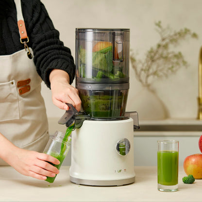 Hurom H80-ST Neuer Slow Juicer | Elektrische Kaltpresse | Entsafter für Gemüse & Obst | 2.2L Kapazität | Automatische Entsaftungsfunktion | BPA-frei | 15 Jahre Garantie | 200W | (Dunkelgrün)